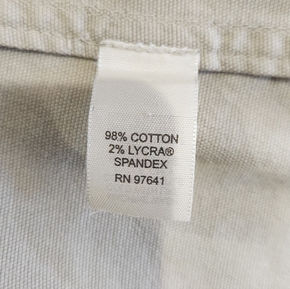 J. Jill Women's Tan Utility Jacket With Pearl Snap Closure. Size Small Petite - Picture 6 of 7